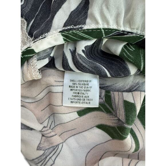 Milly Womens Kia Tropical Print Silk Wrap Top Size 6 - Picture 8 of 8